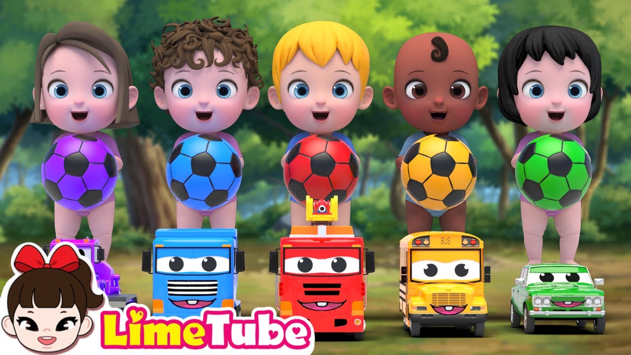 Five Little Monkeys Jumping On The Bed + Nursery Rhymes & Kids