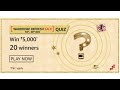 Amazon Wordrobe Refresh Sale Quiz Answers Today 15 December || Win 20k Cash Upto 20 Winner