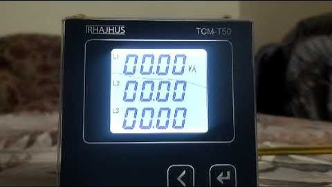 TCM-T50 | DISPLAY SETTINGS | IRHAJHUS | ENERGY ANALYZER