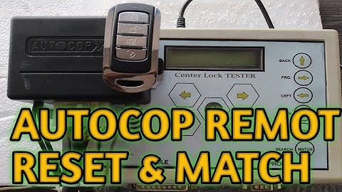 Autocop remote match & reset