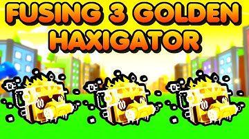 WHAT HAPPENS when you FUSE 3 GOLDEN HAXIGATOR? | Pet Sim X - Axolotl Update