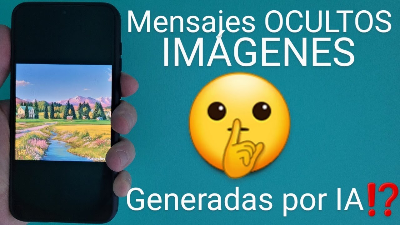 ⛺👉🆎 Como CREAR una IMAGEN con un MENSAJE OCULTO con IA PASO a PASO