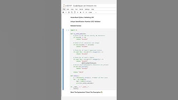 Unique Identification Number (UID) Validator – Python Regex Solution