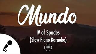 Mundo - IV of Spades (Slow Piano Karaoke) screenshot 2