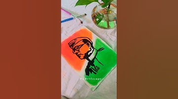 Netaji Subhash Chandra Bose drawing| Independence day drawing|💪🏻❤️ #shorts #jaihind #youtubeshorts