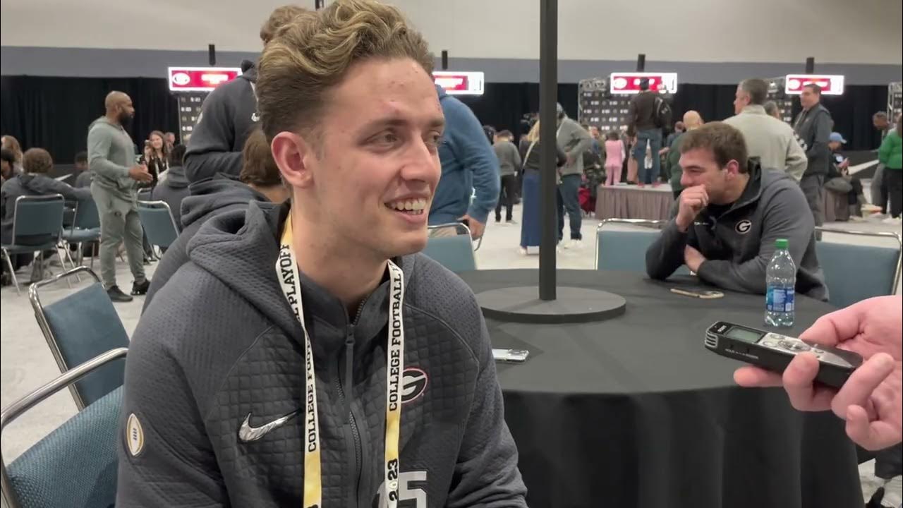Carson Beck from the CFP National Championship Media Day YouTube