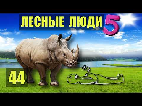 НОСОРОГ СЛУЧАЙ в ЛЕСУ ЛЕСНЫЕ ЛЮДИ ОХОТА ПЛЕМЯ и ВОЛК ОДНА В ЛЕСУ СУДЬБА РОБИНЗОН ЖИВОТНЫЕ СЕРИАЛ 44