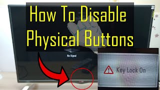 disable lg tv physical buttons using lg hotel mode, key lock