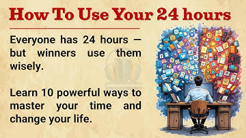 Reading and listening practice📚 || How to use your 24 hour || Graded Reader