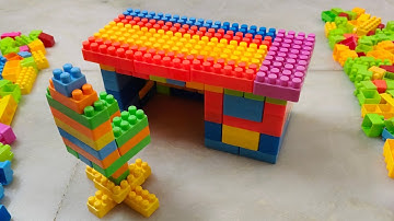 Satisfying DIY Table,Chair/Building Blocks/block game/Lego building blocks #asmr#buildingblocks#lego
