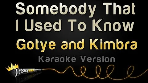 Gotye and Kimbra - Somebody That I Used To Know (Karaoke Version)