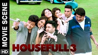 Akshay, Riteish, Abhishek meet Boman | Housefull 3 | Movie Scene