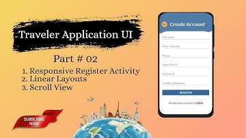 How to create register activity using linear layouts | part 2