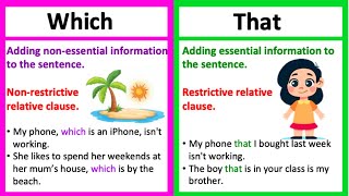 WHICH vs THAT | What's the difference? | Learn with examples