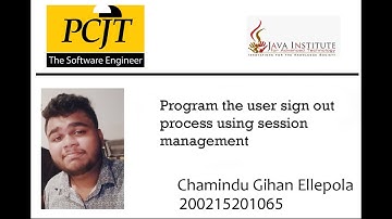 Program the user sign out process using session management