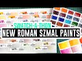 Swatch-a-thon! - New Roman Szmal Colors (watercolor swatches!) 🎨