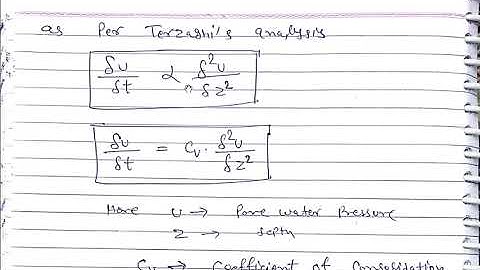 Terzaghi s one dimensional consolidation theory | Lec-4 | Soil Mechanics | State AEN & JEN |