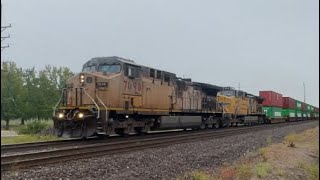 Celebrity UP STack train at pacific with a very old leader #trains #railfan #bnsf #railroad #fun  Net Worth