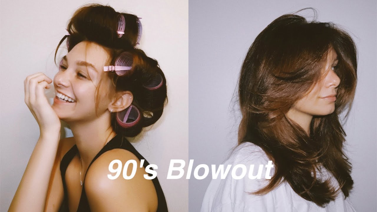 HOW TO GET THE PERFECT 90'S BLOWOUT AT HOME - YouTube