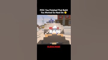 When You Finished That One Minecraft Build 🥲 #minecraft #shorts