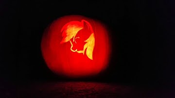 MLP Rainbow Dash Pumkin w/ Arduino powered Neo-pixels RBG LEDs.
