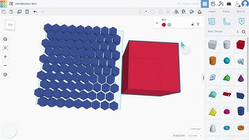 Tinkercad Tutorial for Beginners: Hexagonal pattern