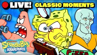 🔴LIVE: Classic SpongeBob Moments MARATHON! 🍍 | SpongeBob