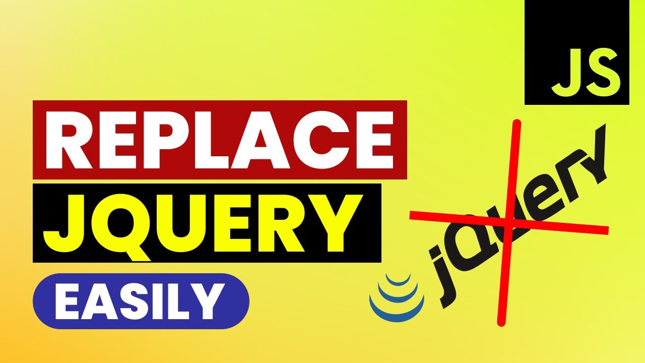 Replace Jquery With Vanilla Javascript Code Easily | Jquery Vs Javascript