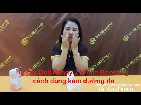 Cathy Doll Ready 2 White Boosting - cách dùng kem dưỡng da