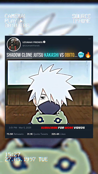 😳 SHADOW CLONE JUTSU KAKASHI VS OBITO...🥶🔥#shadowclonejutsu #kakashi #obito #narutoshippuden