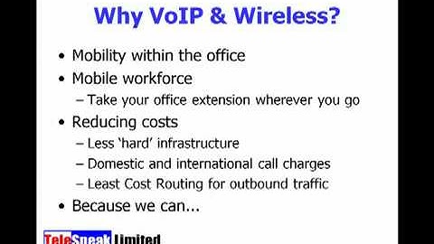 VoIP and Wireless:  Part 1  Overview of Wireless Phones