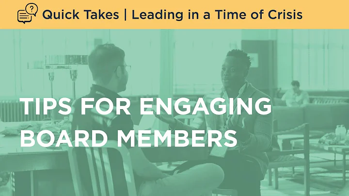Board Leadership: Tips for Engaging Board Members ...