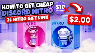 Cheapest Discord Nitro Boost (Unlimited Gift Link)