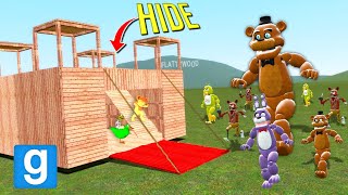 Can FIVE NIGHTS AT FREDDYS break into my FORT?! (Garry's Mod Sandbox)