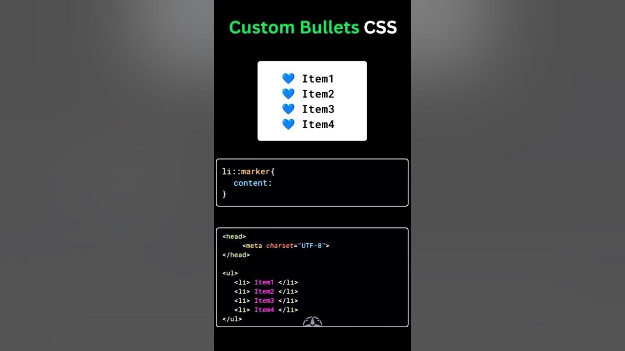 "Custom Bullet Points in CSS | Stylish Lists for Web Design 🌟" - YouTube