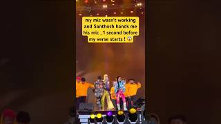 When Santhosh Narayanan saves my performance in a stadium show !  #neeyeoli #santhoshnarayanan