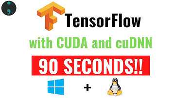 Install TensorFlow GPU on Windows 10 IN 90 SECONDS with Just Two Commands | 2021