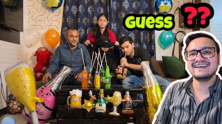 Guess the drink🍺with blindfold😅|papa to bohot funny nikly😂