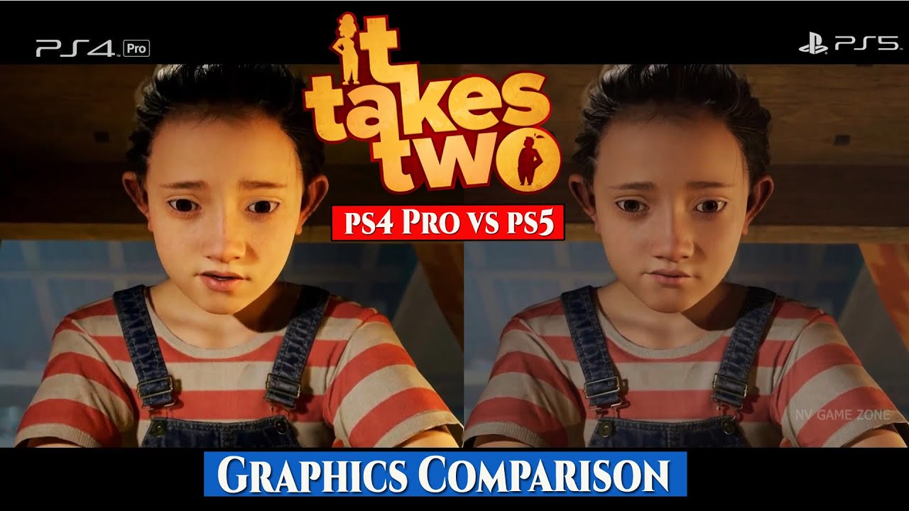 It Takes Two PS5 VS PS4 PRO Graphics Comparison Gameplay / PlayStation 5 VS  PlayStation 4 PRO / 4k 