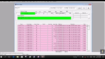 Oracubes Oracle Surgical Urdu 19 ERP Store ledger
