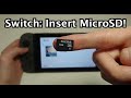 Nintendo Switch How to Insert Micro SD Card
