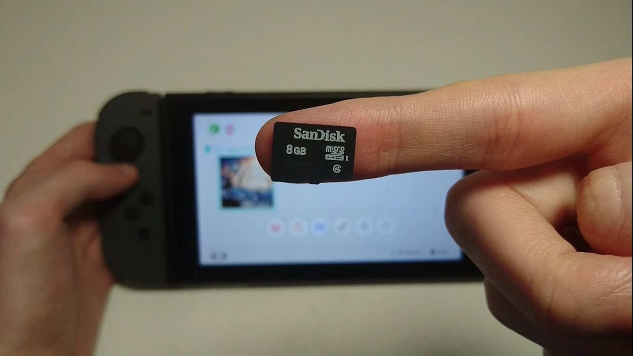 Omkreds sav Rød Nintendo Switch How to Insert Micro SD Card - YouTube