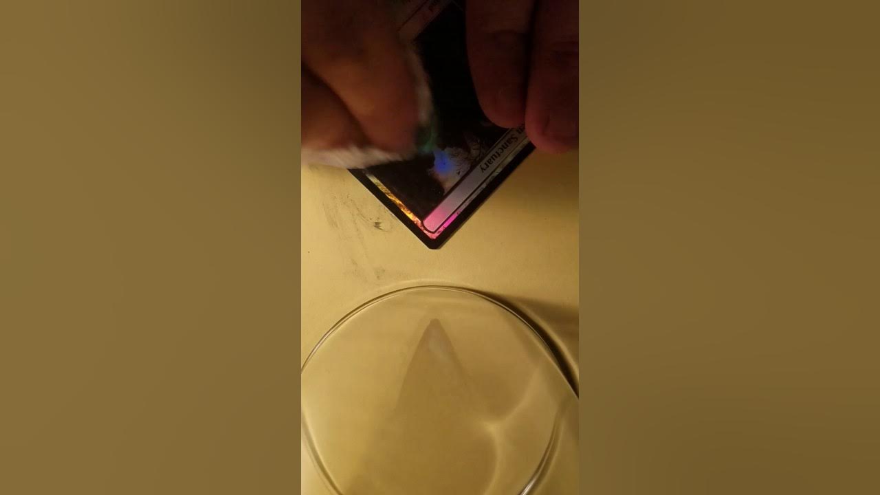 how-to-blank-a-magic-the-gathering-foil-card-youtube