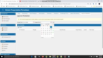 aplikasi persediaan barang berbasis web php dan mysql