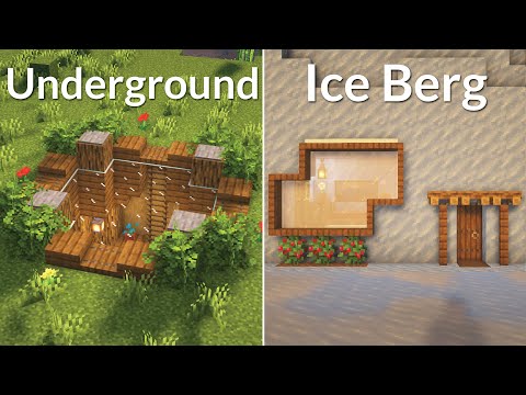 3 Simple Starter Bases For Survival Minecraft! #4