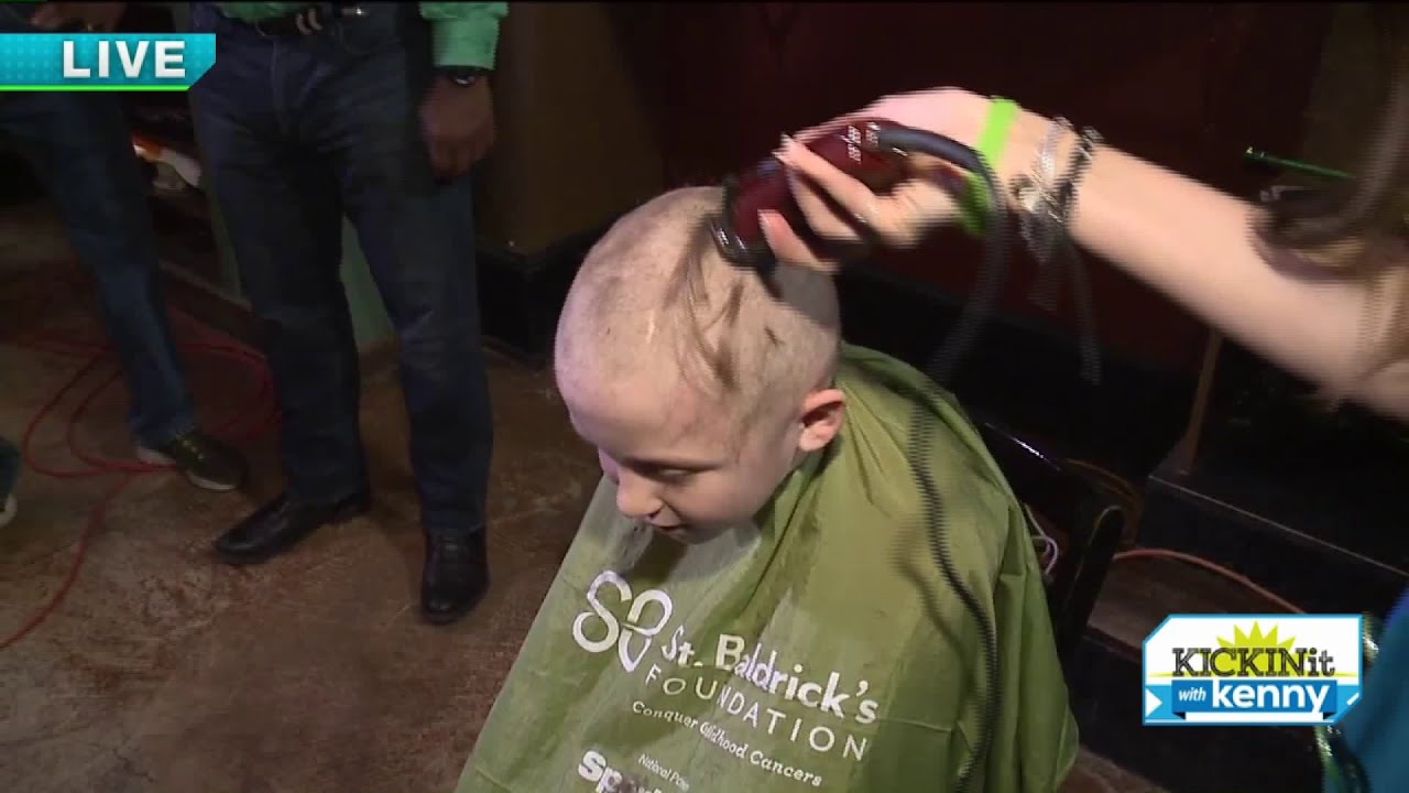 Kenny gets inspired by those shaving their heads to help fight childhood cancer