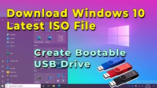 how to download windows 10 iso file and create a bootable usb drive