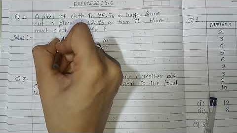 Class-6, Mathematics, Chapter- 8, " DECIMALS " Part-7, Exercise- 8.6