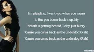 Download lagu BANKS - Underdog (lyrics)