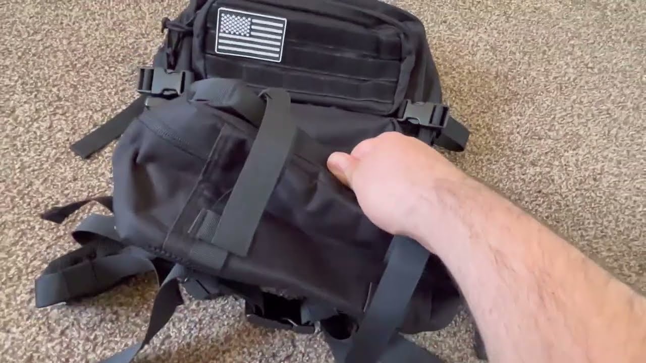 QT&QY 45L Tactical backpack & Tactical Toiletry Bag